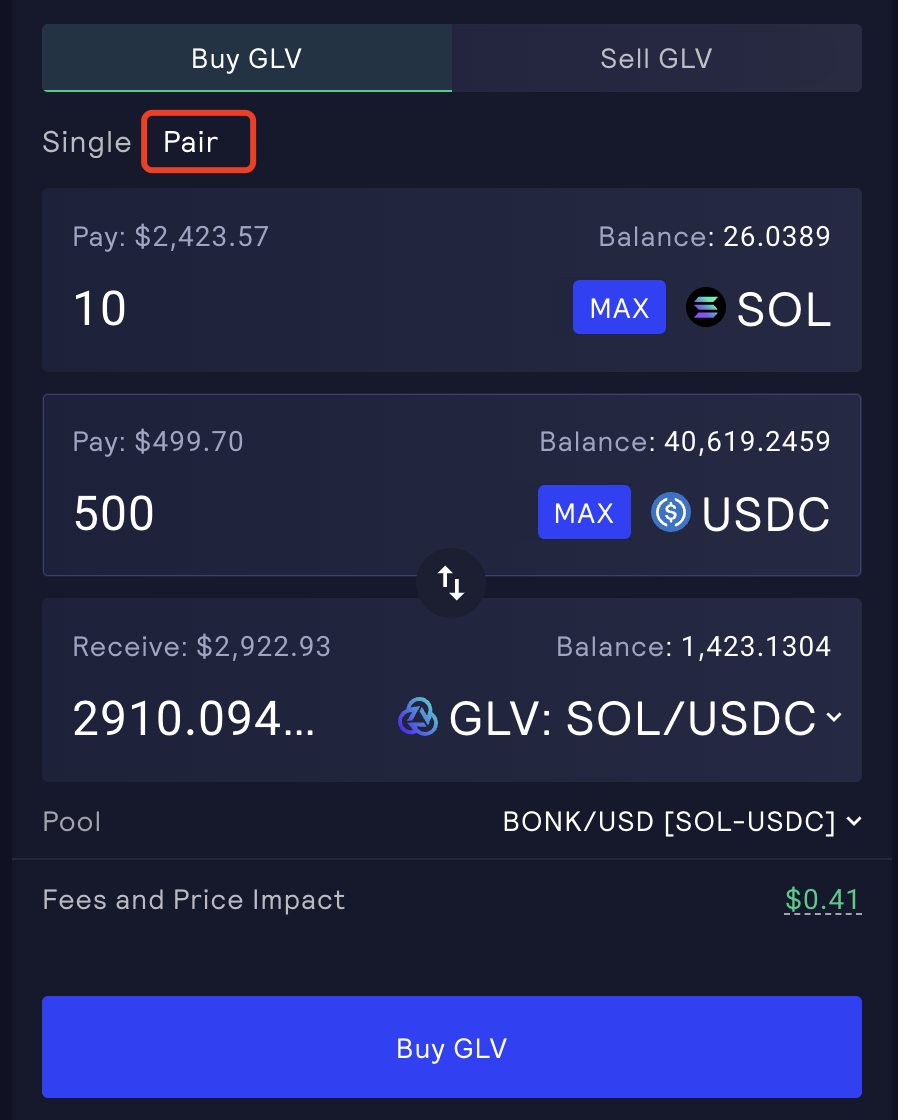 Pair Option